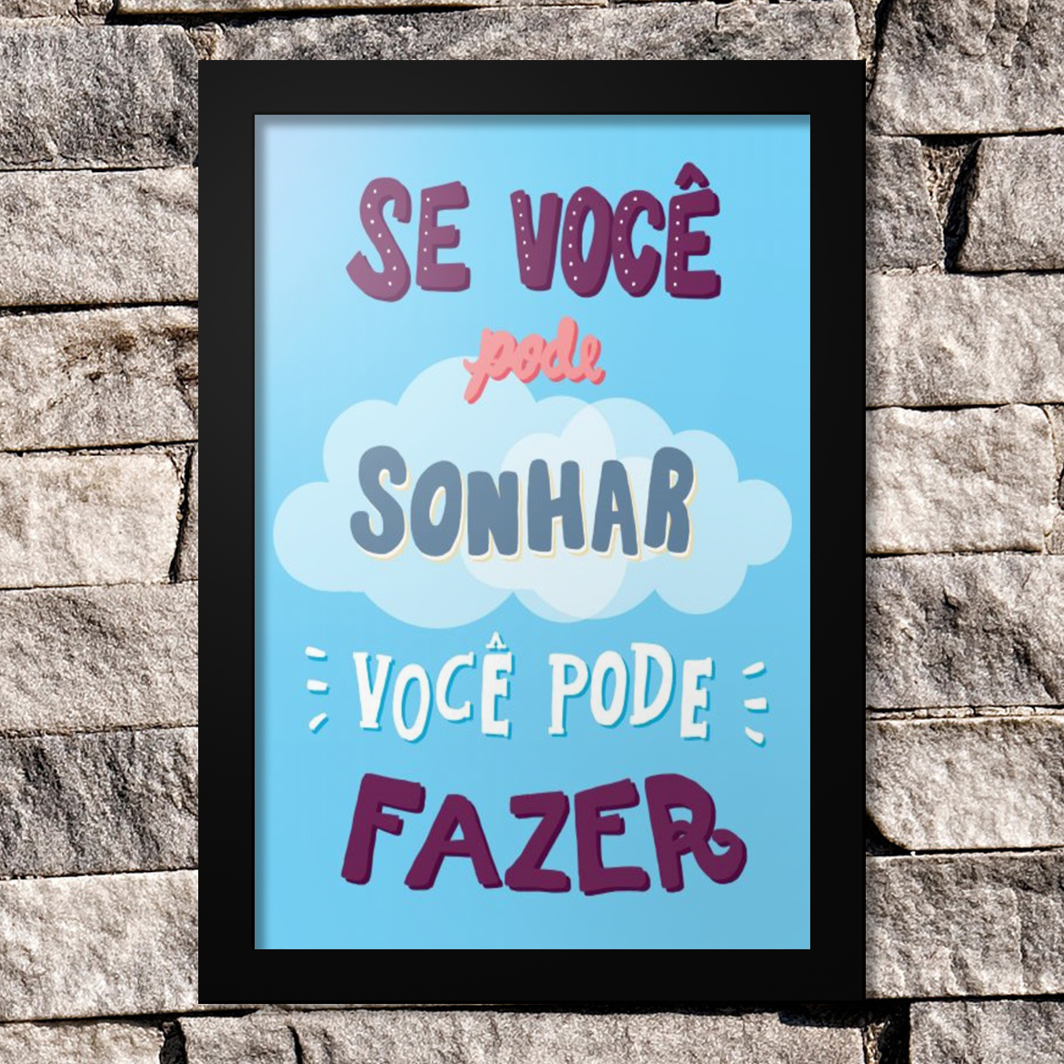 Quadrinho Decorativo - Você Pode Fazer